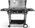 Pack Plancha Electrique LUX 830 - Chariot Rivoli + Accessoires - Inox - Finitions Carbon - 3 Thermostats Réglables - Made In France - L83 X P45 X H20 cm