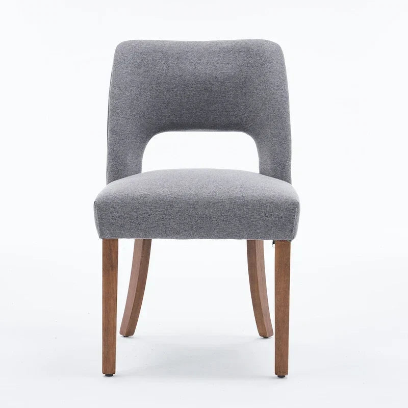 Lot de 4 chaises de salle à manger tapissées de tissu