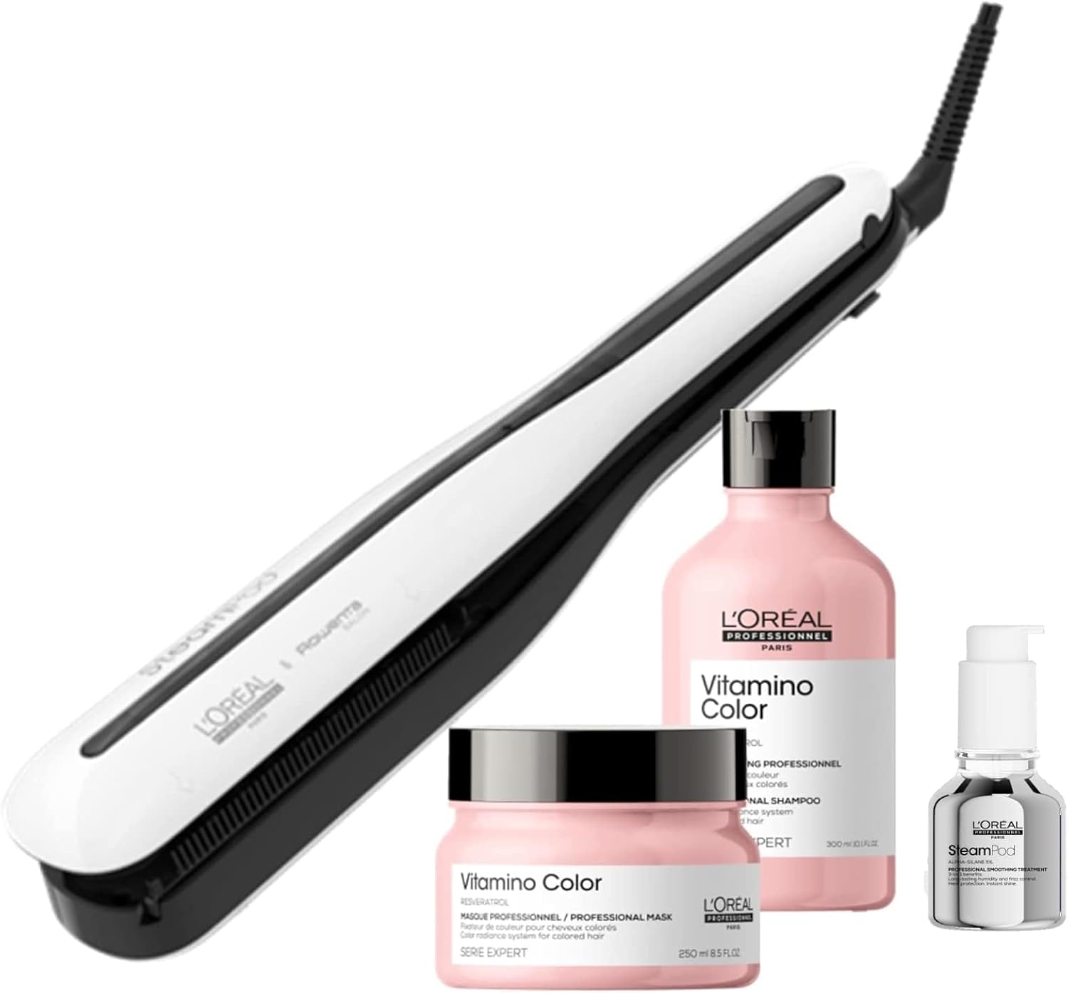 Steampod 3 - Lisseur Vapeur Professionnel 2-en-1 : Lissage & Ondulations - Céramique Fer à lisser à la technologie vapeur - Adapté à tous types de cheveux - L'Oréal Professionnel -