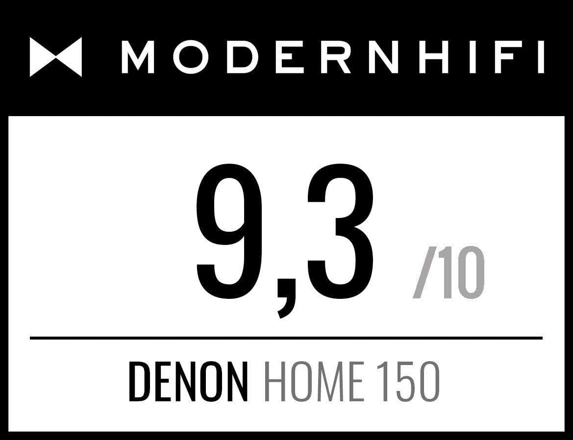 Denon Home 150 enceinte multiroom Hi-Fi avec HEOS intégré, Alexa intégrée, Wi-Fi, Bluetooth, USB, AirPlay 2, audio Hi-Res, noir