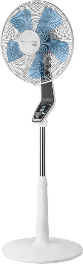 Ventilateur sur Pied Rowenta Turbo Silence 40 cm, Puissance Maximale, Débit 72 m³/min, Silencieux 45 dB, Oscillation Automatique, Orientation Ajustable, Sécurité Renforcée VU5640F2