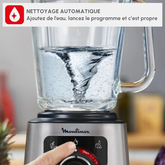 Moulinex PerfectMix + Blender haute vitesse, 1200 W, bol 2 L, Capacité utile 1,5 L, Technologie de lames Powelix