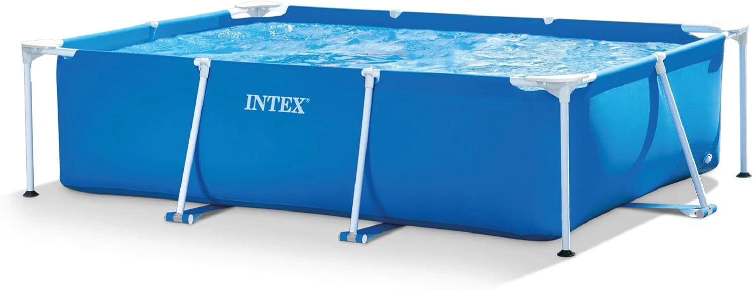Intex Piscine Metal Frame Junior rectangulaire Tubulaire (l) 2,20 x (l) 1,50 x (h) 0,60m