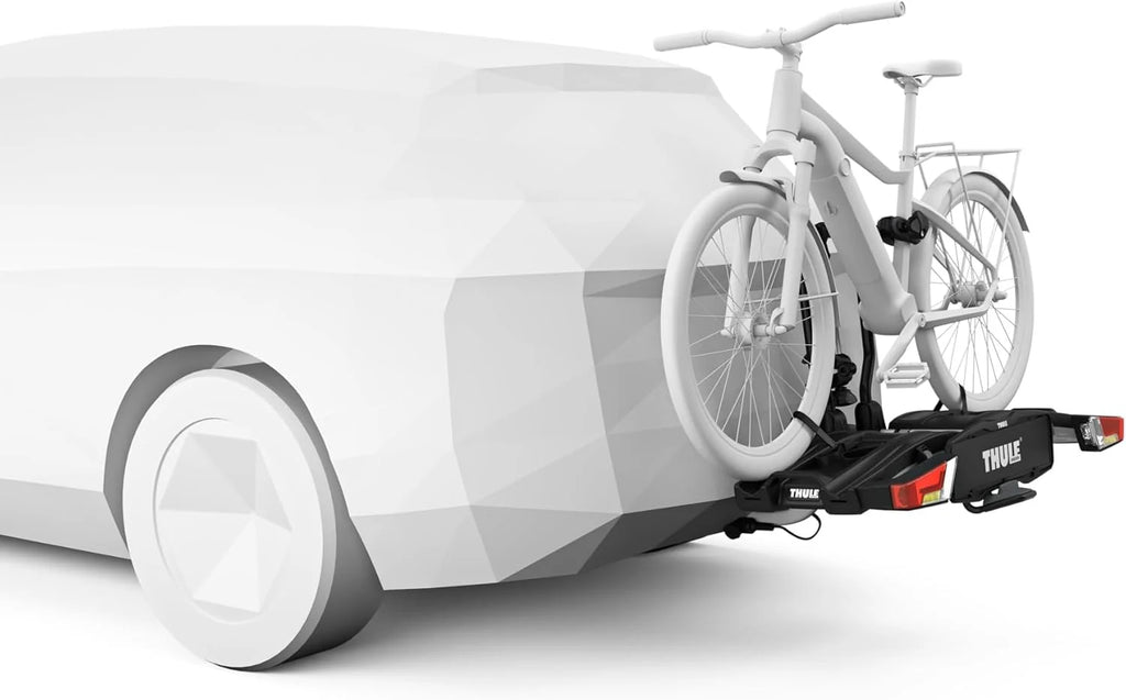 Thule EasyFold XT Porte-Vélos, Porte-Vélos sur Attelage Black/Aluminum 2 Bikes