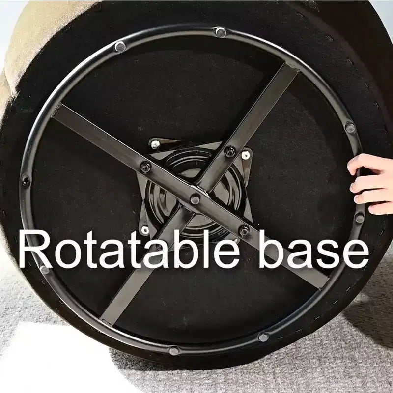 Fauteuil d'appoint pivotant moderne en velours, Fauteuil barillet rembourré avec rotation à 360°, Fauteuil de salon pour le séjour et le coin lecture - Panipeachy