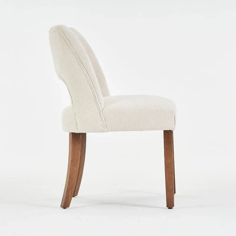 Lot de 4 chaises de salle à manger tapissées de tissu