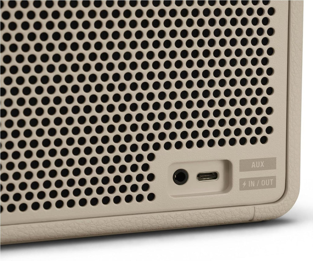 Marshall Middleton enceinte Bluetooth portable sans fil, plus de 20 heures d’autonomie, étanche IP67 – Crème