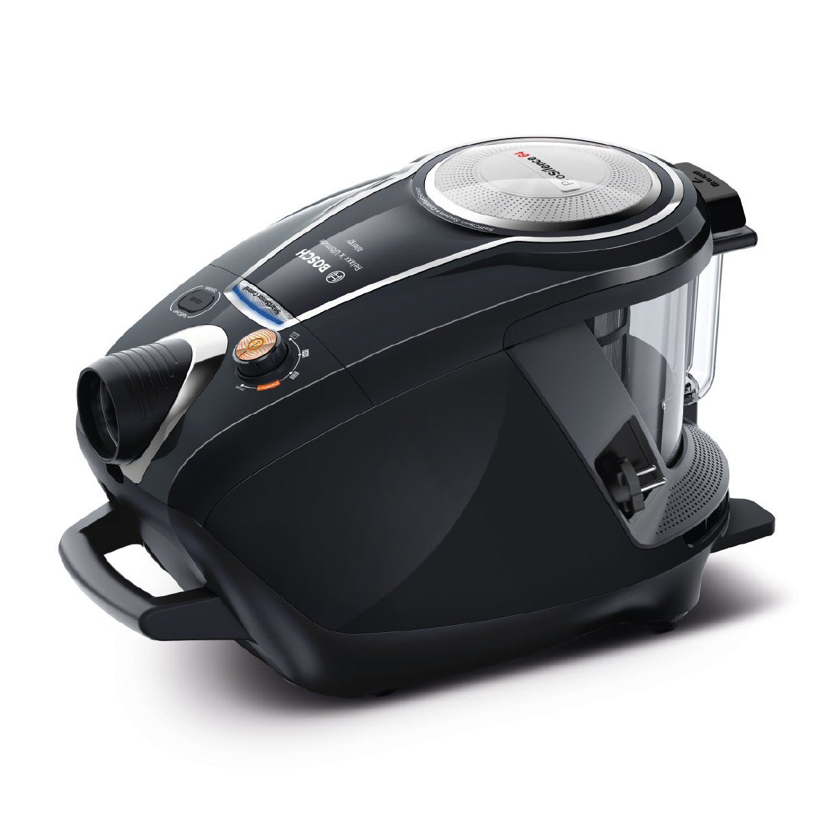 Bosch Electroménager Série 8, BGS7MS64, aspirateur traîneau sans Sac ProSilence, extrêmement Silencieux, Technologie SensorBagless et système de Netto