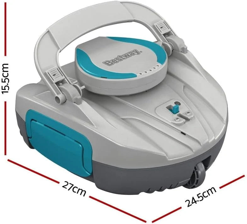 Bestway Robot aspirateur de Piscine Automatique AquaTronix G100-27 cm x 24,4 cm x 15,5 cm - Gris/Vert