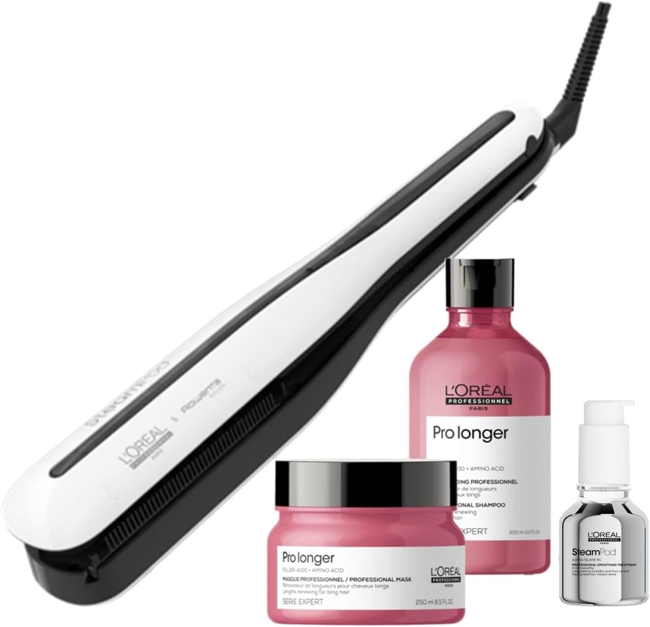 Steampod 3 - Lisseur Vapeur Professionnel 2-en-1 : Lissage & Ondulations - Céramique Fer à lisser à la technologie vapeur - Adapté à tous types de cheveux - L'Oréal Professionnel -