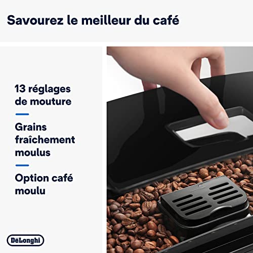 De'Longhi Magnifica S Machine a Café Grain ECAM22.110.B, Machine Expresso et Cappuccino, 1.8L, Noir [Exclusif Amazon] : Cuisine et Maison