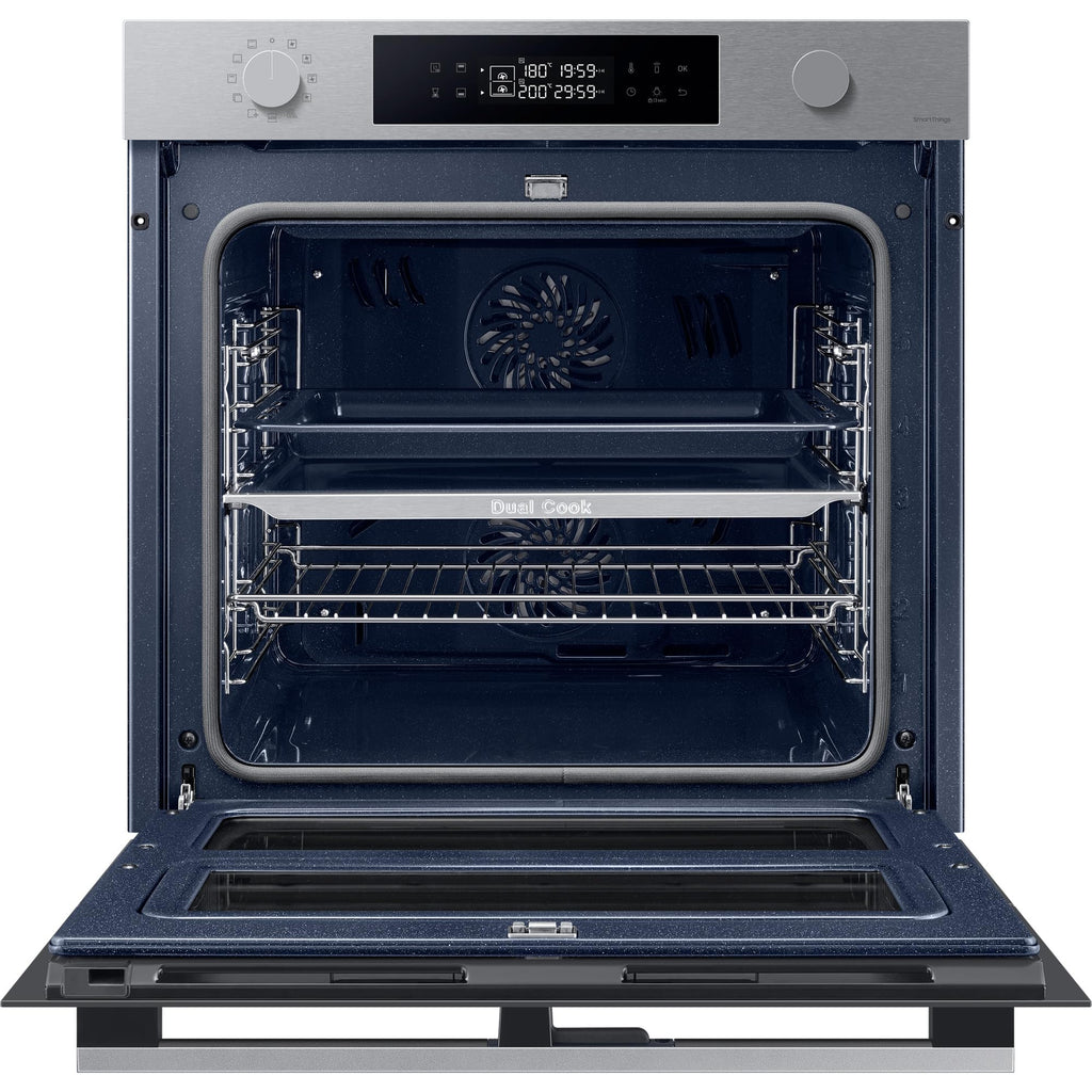 SAMSUNG Four encastrable pyrolyse NV7B45305AS dual cook flex,76 litres, wifi
