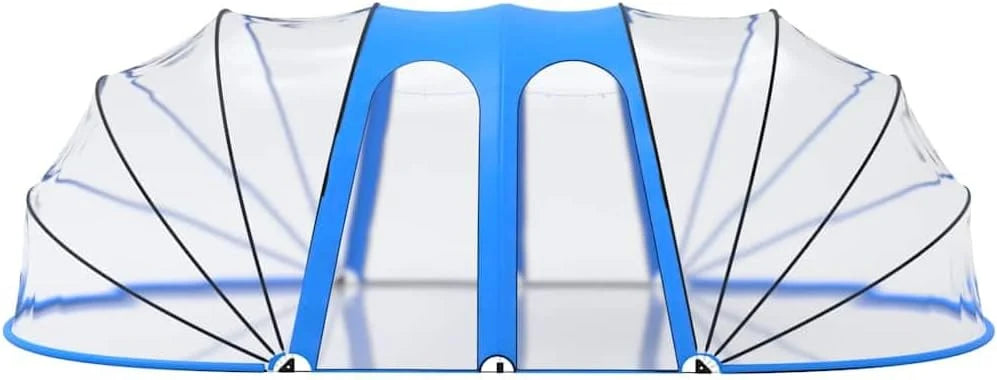 vidaXL Dôme de Piscine Ovale Couverture de Piscine Pavillon de Piscine Tente de Piscine Jardin Extérieur Arrière-Cour 620x410x210 cm