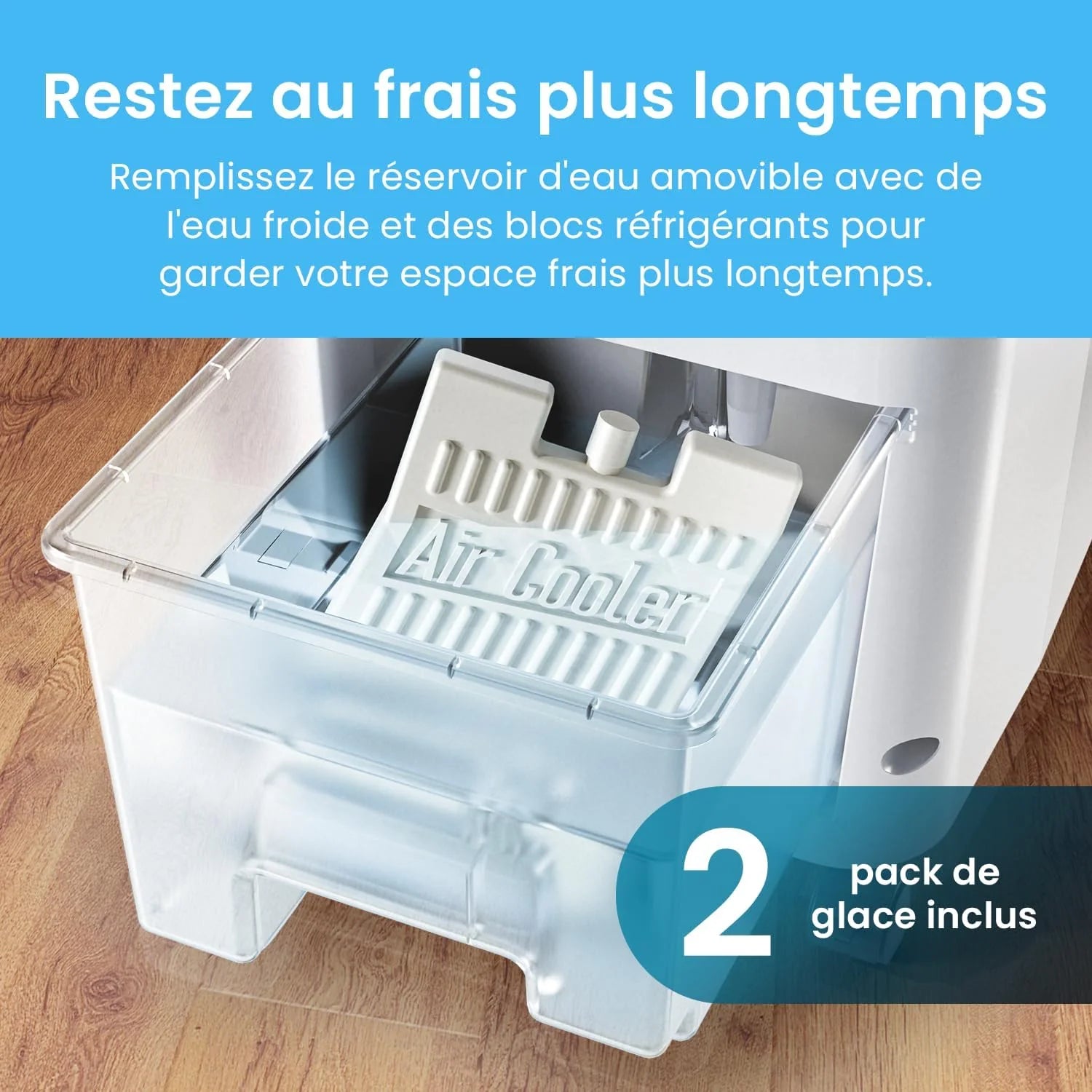 Pro Breeze Rafraîchisseur d'Air Portable 5L, Ventilateur, Humidificateur, 3 Vitesses, Oscillation Automatique, Minuterie, Télécommande - Refroidisseur d'Air par évaporation Mobile et Puissant