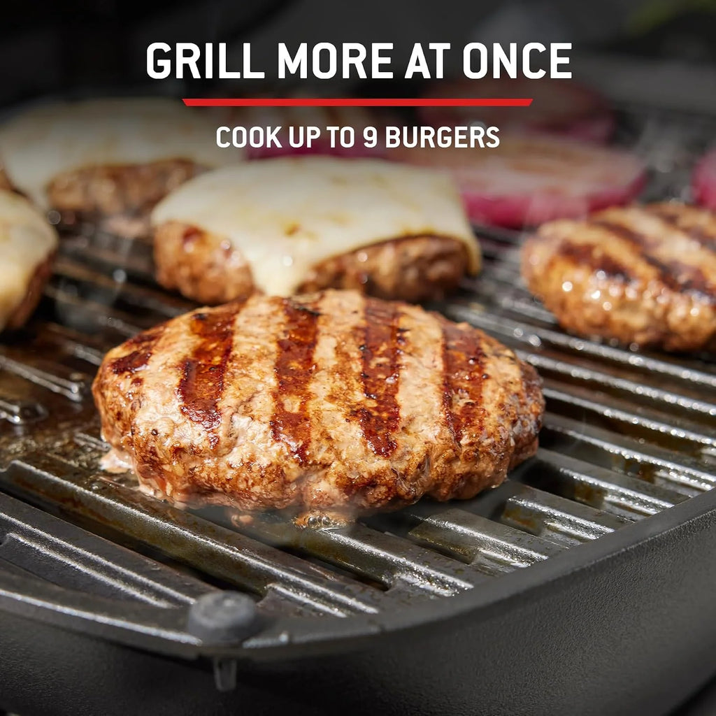 Weber Barbecue à gaz Q 1100N / Barbecue portable léger pour camping, patios et balcons avec brûleur haute efficacité, grilles en fonte émaillée et allumage électronique, noir