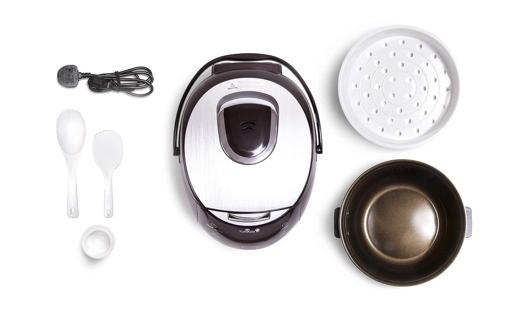 Yum Asia Sakura Cuiseur à riz avec bol en céramique et logique floue avancée, (8 tasses, 1,5 litre), 6 fonctions de cuisson du riz, 6 fonctions multic
