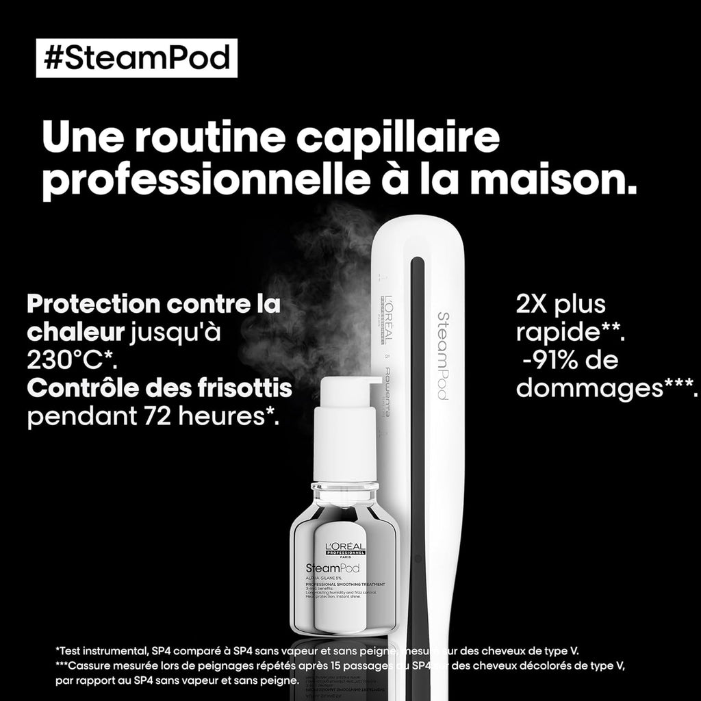 Steampod 3 - Lisseur Vapeur Professionnel 2-en-1 : Lissage & Ondulations - Céramique Fer à lisser à la technologie vapeur - Adapté à tous types de cheveux - L'Oréal Professionnel -