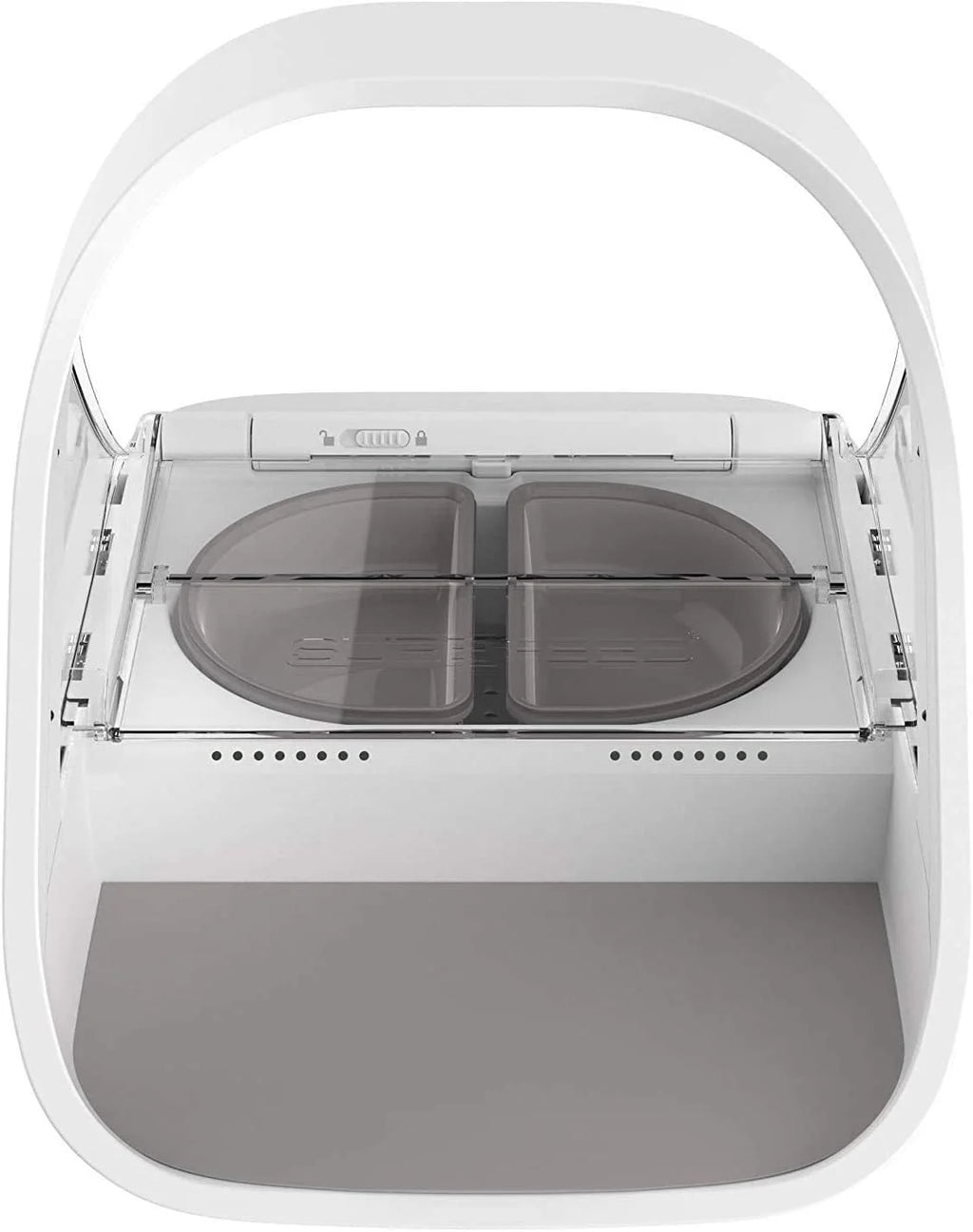 Sure PetCare | Distributeur de Nourriture Connect à Puce électronique SureFeed, Compatible avec Les médaillons d'identification par radiofréquence, contrôle par Application Mobile, Blanc