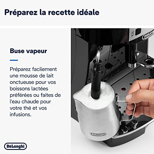 De'Longhi Magnifica S Machine a Café Grain ECAM22.110.B, Machine Expresso et Cappuccino, 1.8L, Noir [Exclusif Amazon] : Cuisine et Maison