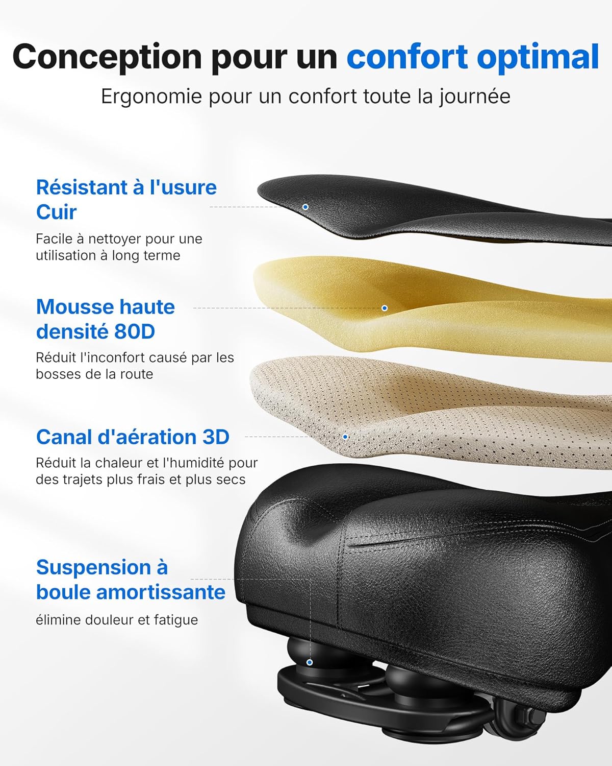 MERACH Vélo d'Appartement pour la Maison - Vélo de Fitness d'Intérieur Silencieux avec Résistance Réglable, Écran LED, Siège Confortable, pour Entraînement Cardio, App Exclusive, Capacité Max 136KG