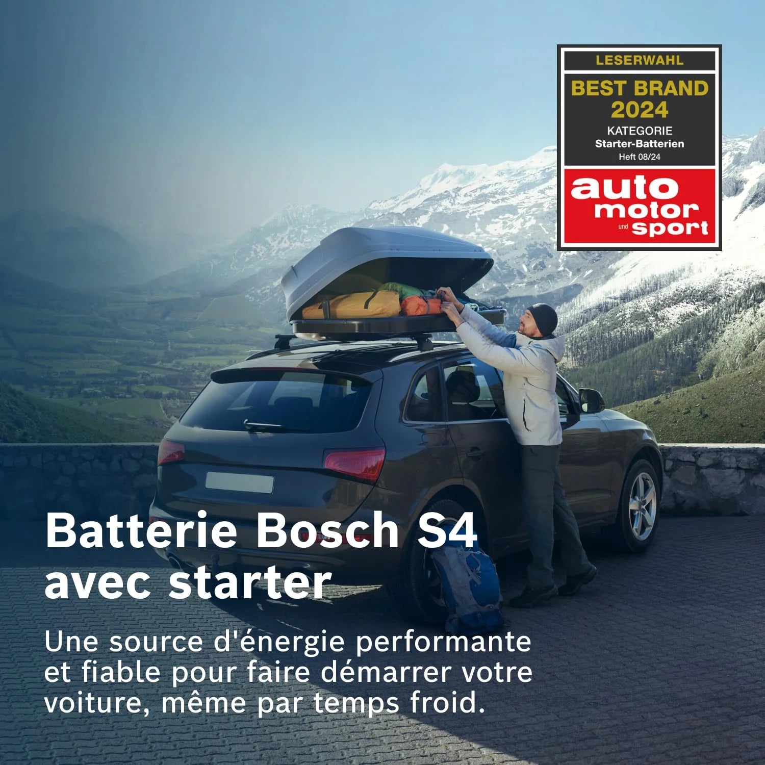 Bosch S4 013 Batterie Auto 95 A/h - 800 A - Batterie 12 V, Plomb-acide pour Véhicules sans Système Start/Stop, Polarité Gauche (-) Droite (+), 354 x 175 x 190 mm