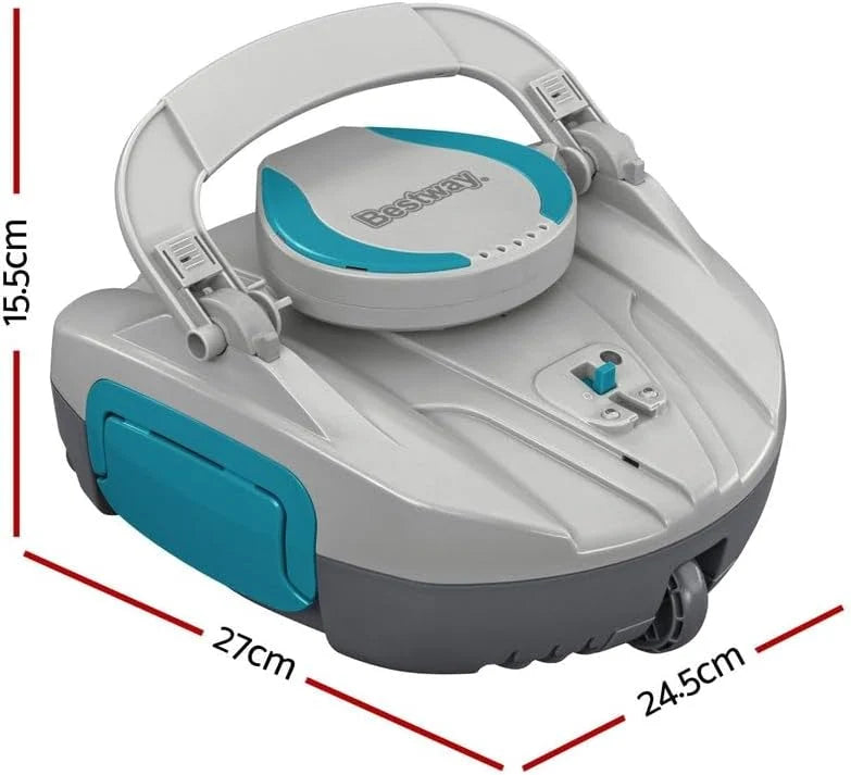 Bestway Robot aspirateur de Piscine Automatique AquaTronix G100-27 cm x 24,4 cm x 15,5 cm - Gris/Vert
