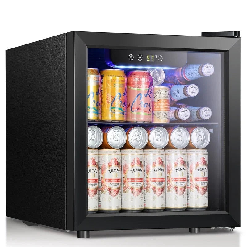 Réfrigérateur de boissons 1,3 pi³ - Mini-réfrigérateur 48 canettes 12 bouteilles porte vitrée, contrôle tactile électronique