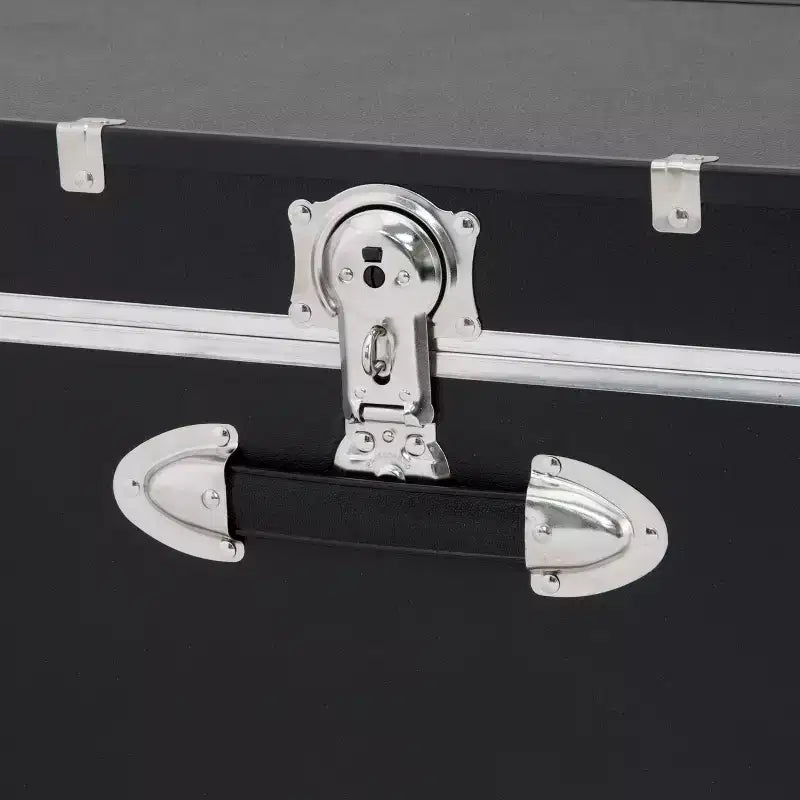 Seward Rover Valise 76 cm à roulettes avec serrure, noire : Rangement de camping à roulettes, MDF et acier, capacité de 27,2 kg