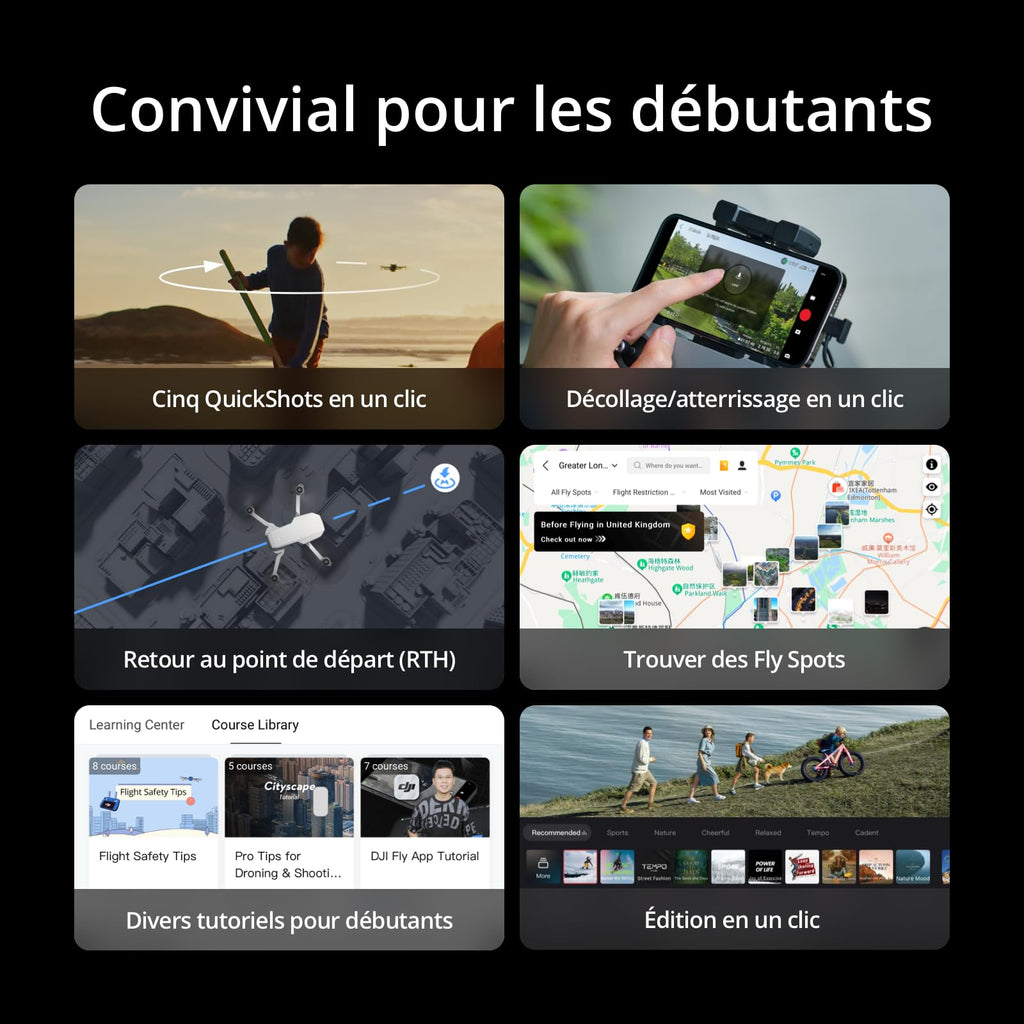 Mini 4K, Drone Caméra 4K UHD, Moins de 249 g, Stabilisation de la Nacelle à 3 Axes, Transmission Vidéo sur 10 km, Retour Auto, Résistance au Vent,