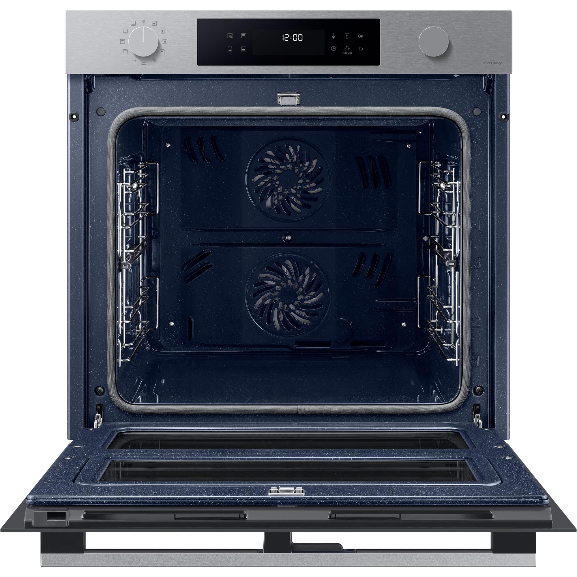 SAMSUNG Four encastrable pyrolyse NV7B45305AS dual cook flex,76 litres, wifi