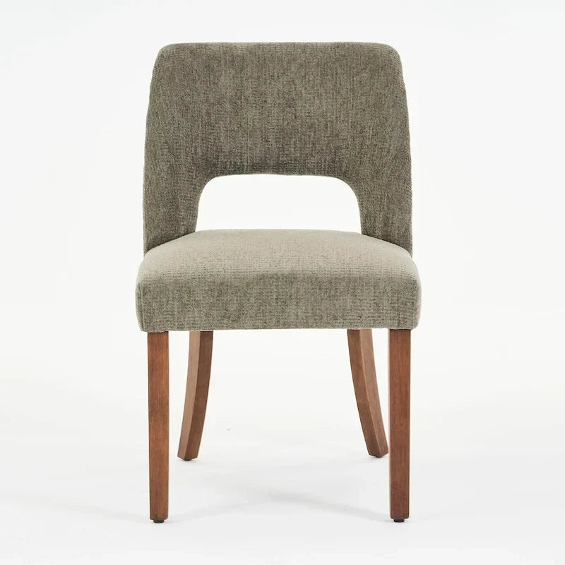 Lot de 4 chaises de salle à manger tapissées de tissu