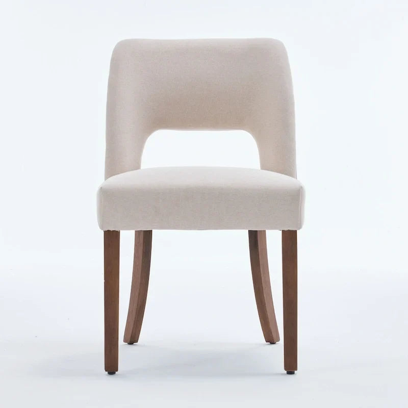 Lot de 4 chaises de salle à manger tapissées de tissu