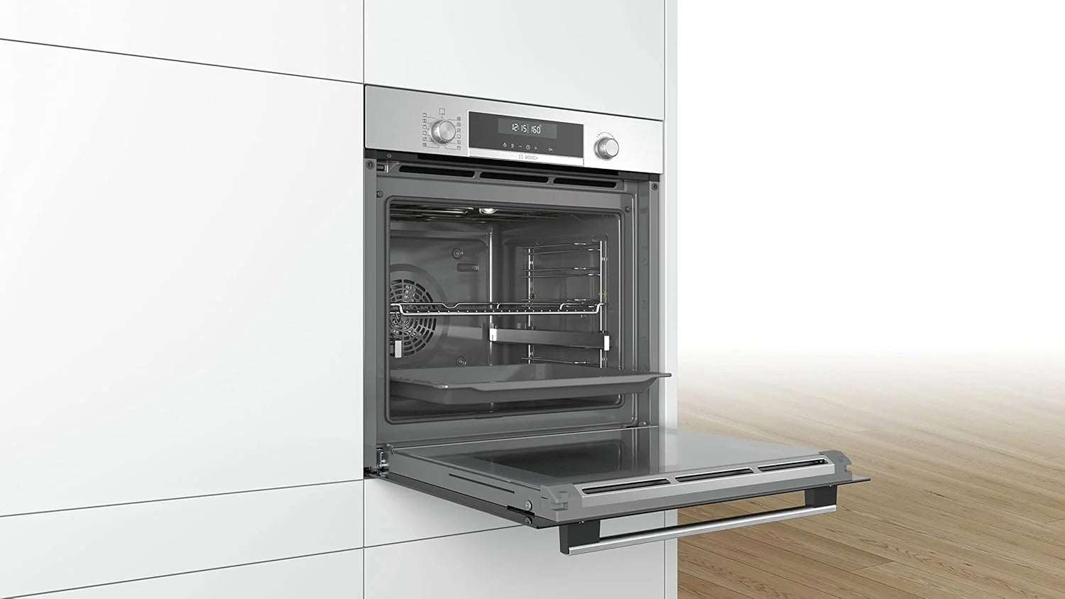 Bosch HBG5780S0 - Série 6, Four encastrable - Multi-fonctions - Pyrolyse - Grande capacité de 71 L - 3600 W - Inox