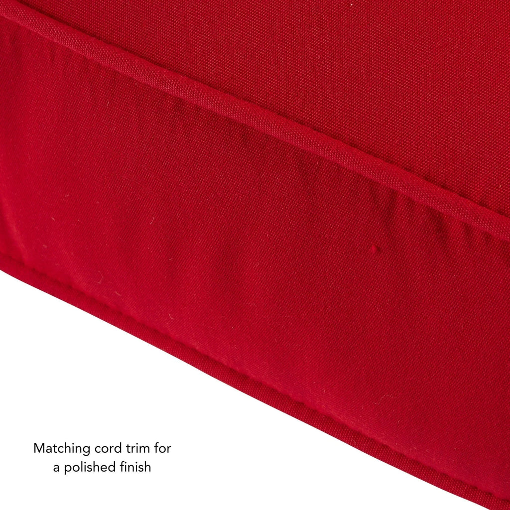 Ensemble de deux coussins d'extérieur haut de gamme Sunbrella pour assise profonde