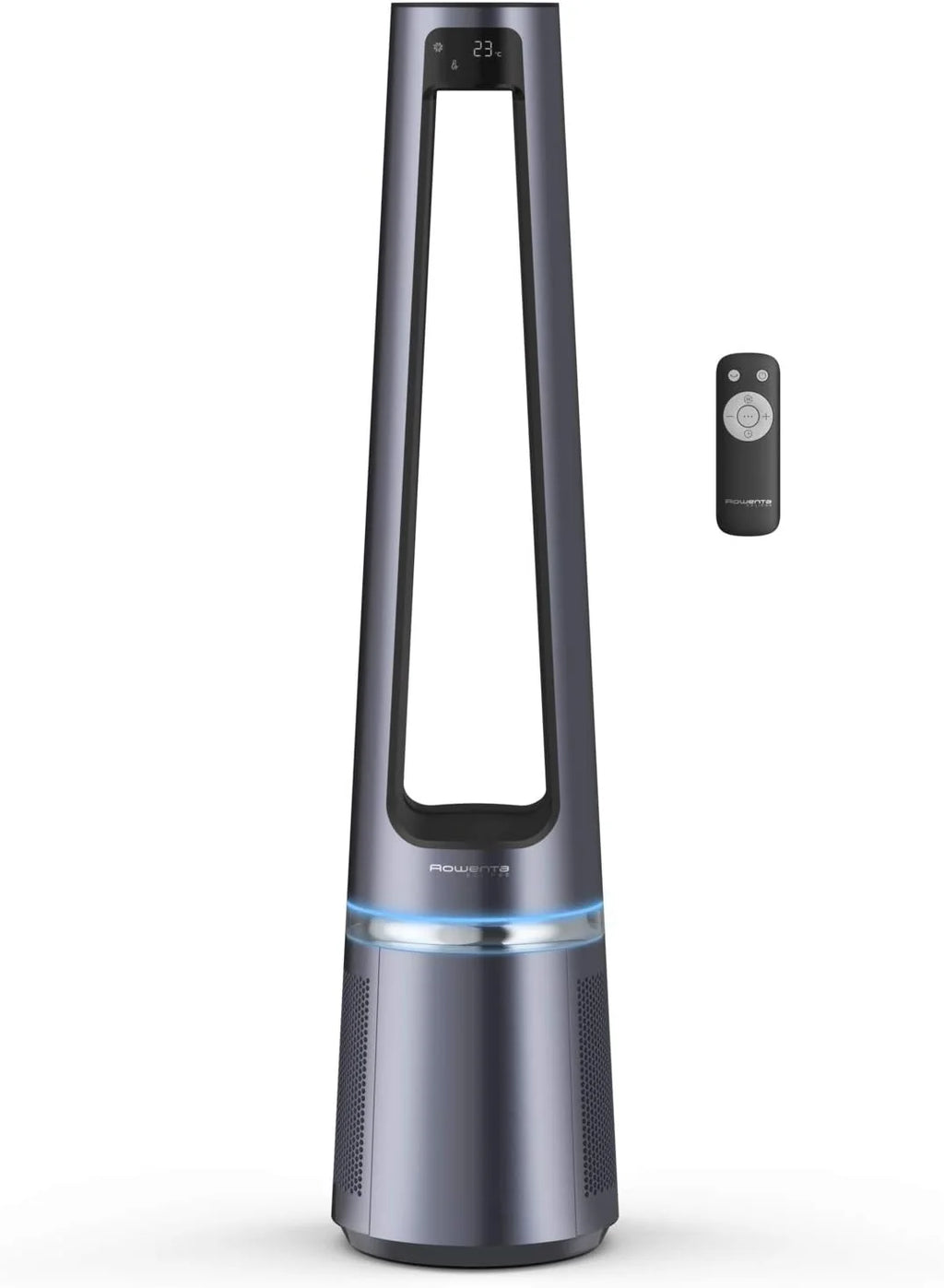 Rowenta Eclipse 2-en-1 Ventilateur purificateur, Ventile et filtre l'air, Particules fines, 32 dB (A), Puissant, Oscillation, 12 vitesses, Minuteur, Départ différé QU5030F0