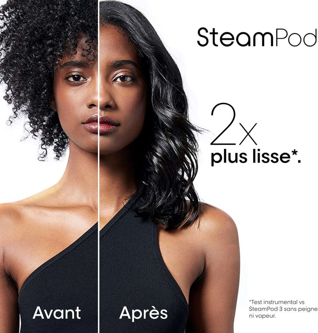 Steampod 3 - Lisseur Vapeur Professionnel 2-en-1 : Lissage & Ondulations - Céramique Fer à lisser à la technologie vapeur - Adapté à tous types de cheveux - L'Oréal Professionnel -