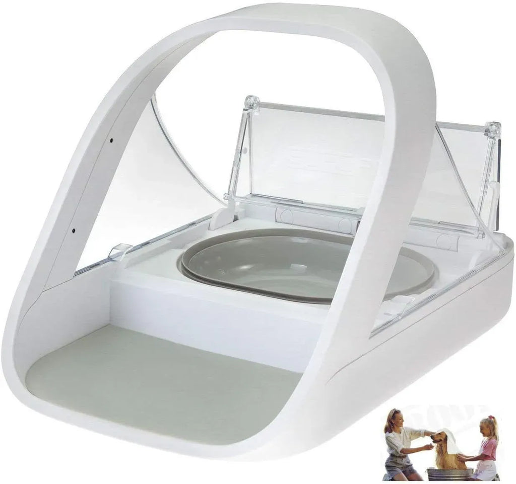 Distributeur automatique de nourriture pour animaux - distributeur à puce électronique MPF001 - pour aliments humides et secs - serviette pour animaux eOutletDeals offerte