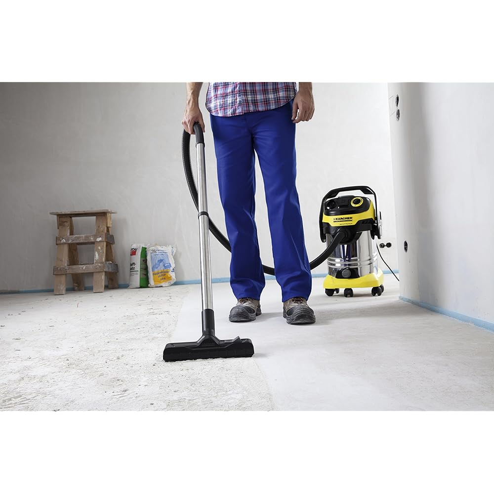 Kärcher Sans sac WD 6 P Premium Aspirateur multifonction avec Prise d'asservissement/Cuve 30 L 1300 W Noir/Jaune : Cuisine et Maison