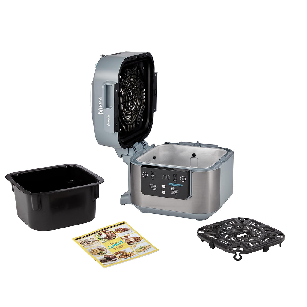 Ninja Speedi 10-en-1 Cuiseur rapide, Air Fryer, Friteuse à air et Multicuiseur, 5.7L, Repas pour 4 en 15 minutes, Vapeur, Gril, Cuire au four, Rôtir,