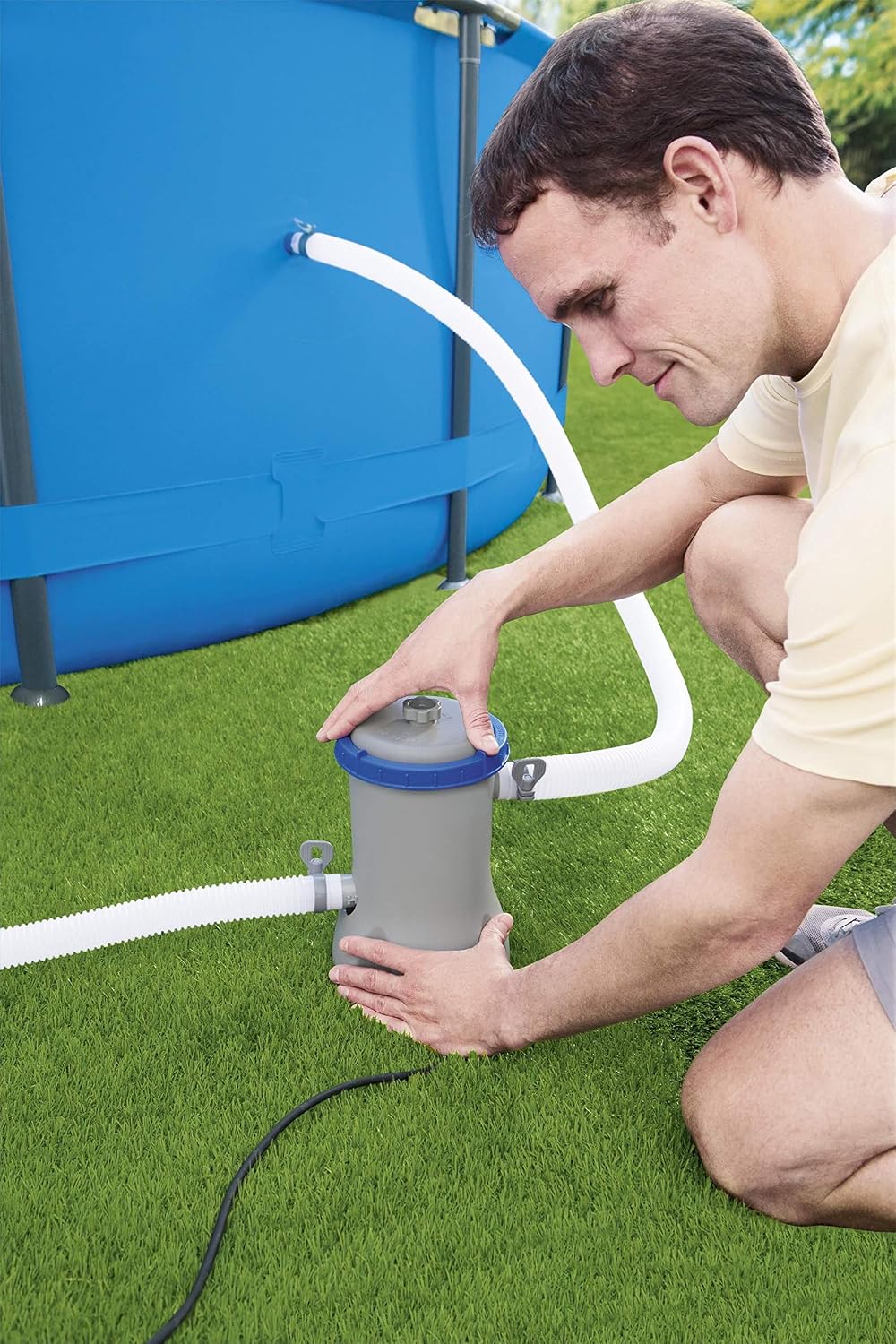 Pompe de filtration Bestway Flowclear 3.028 l/h gris
