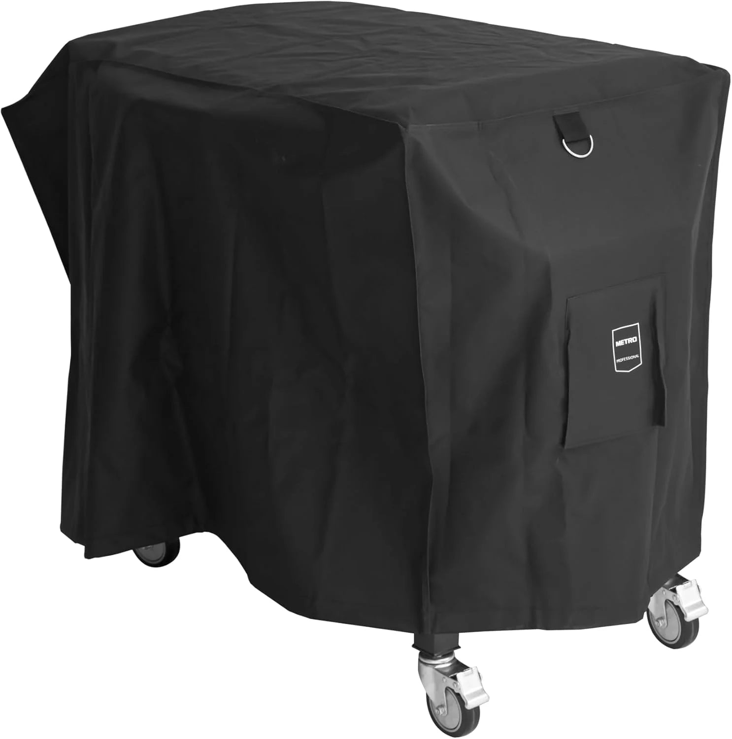 METRO PROFESSIONAL Barbecue Plancha à Gaz avec 4 Brûleurs Dayton, Acier Inoxydable, 14.8 kW, Allumage par Impulsion, 4 roulettes Pivotantes, Pliable, Noir