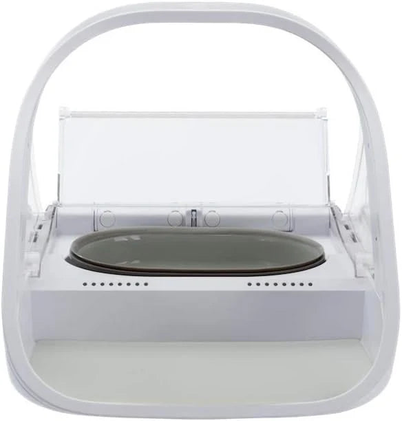 Sure PetCare | Distributeur de Nourriture Connect à Puce électronique SureFeed, Compatible avec Les médaillons d'identification par radiofréquence, contrôle par Application Mobile, Blanc