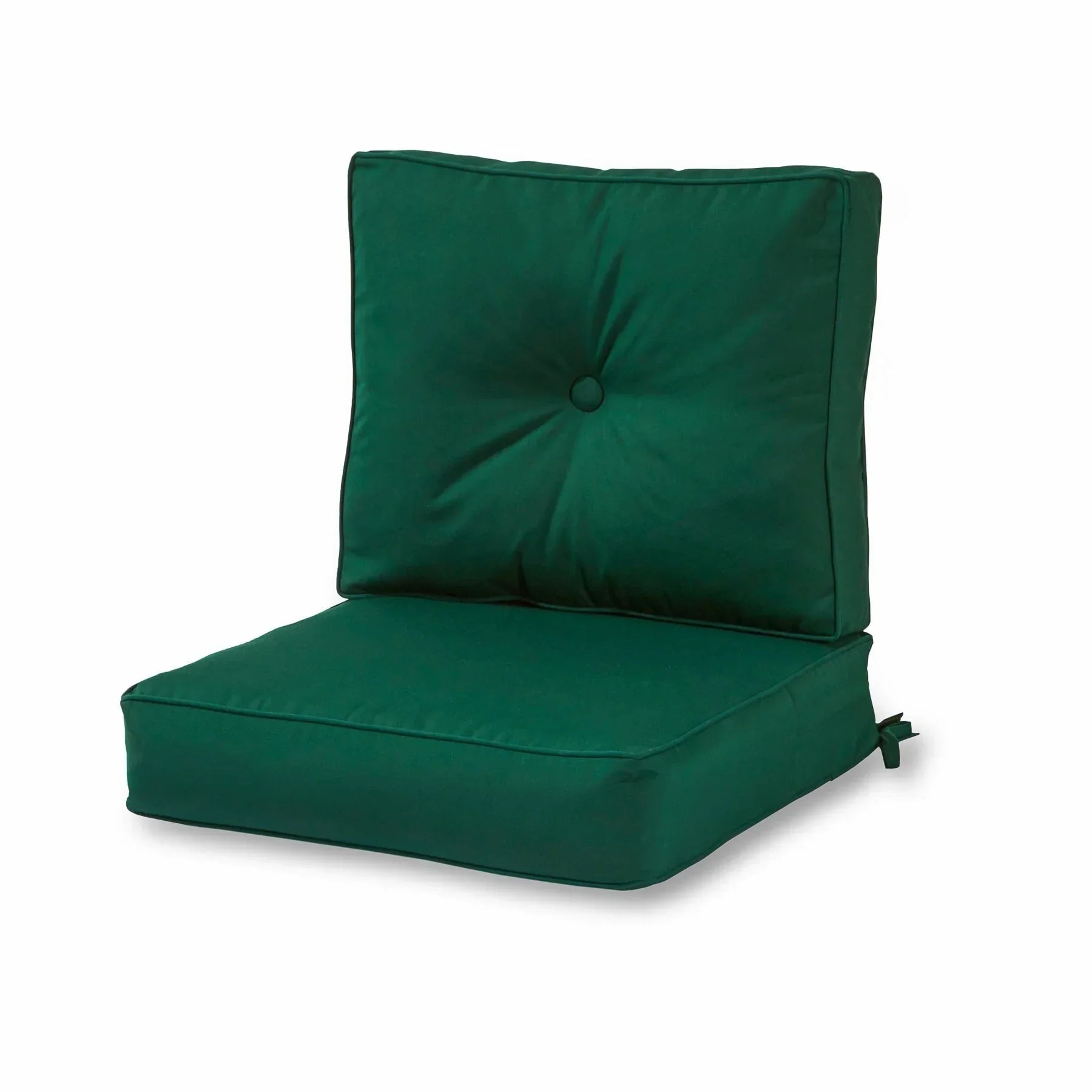 Ensemble de deux coussins d'extérieur haut de gamme Sunbrella pour assise profonde