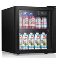Mini-réfrigérateur de 36,8 litres pour boissons - 48 canettes, 12 bouteilles, porte vitrée, commande par molette