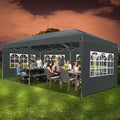 Barnum Pliant 3x6, Imperméable Tonnelle de Jardin Exterieur avec 6 Parois LatéRales, Gris