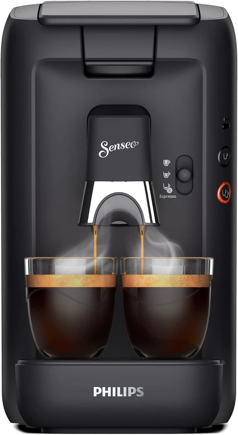 Senseo Maestro Machine à Café Dosettes avec Réservoir d'Eau de 1,2 Litre, Sélection l'Intensité du et Fonction Mémo, Produit Vert, Couleur: Noir, (CSA260/61)