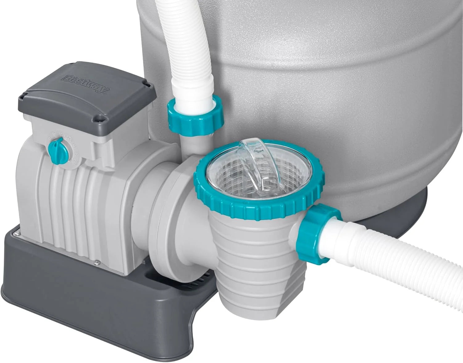 Bestway Pompe de Filtration à Sable pour Piscine Hors Sol 8 327 L - 55,5 cm x 44 cm x 60 cm - Gris/Vert