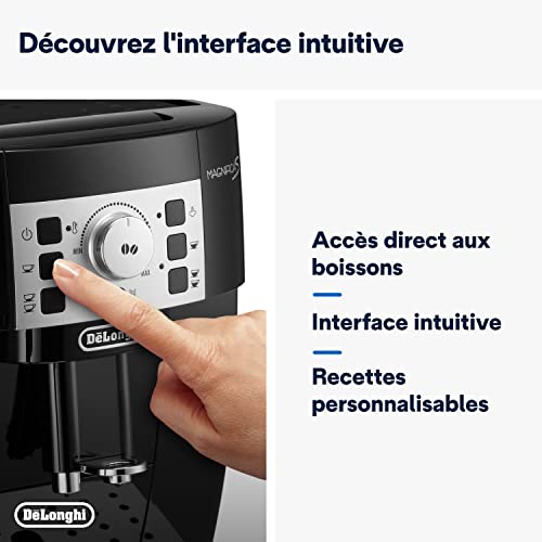 De'Longhi Magnifica S Machine a Café Grain ECAM22.110.B, Machine Expresso et Cappuccino, 1.8L, Noir [Exclusif Amazon] : Cuisine et Maison