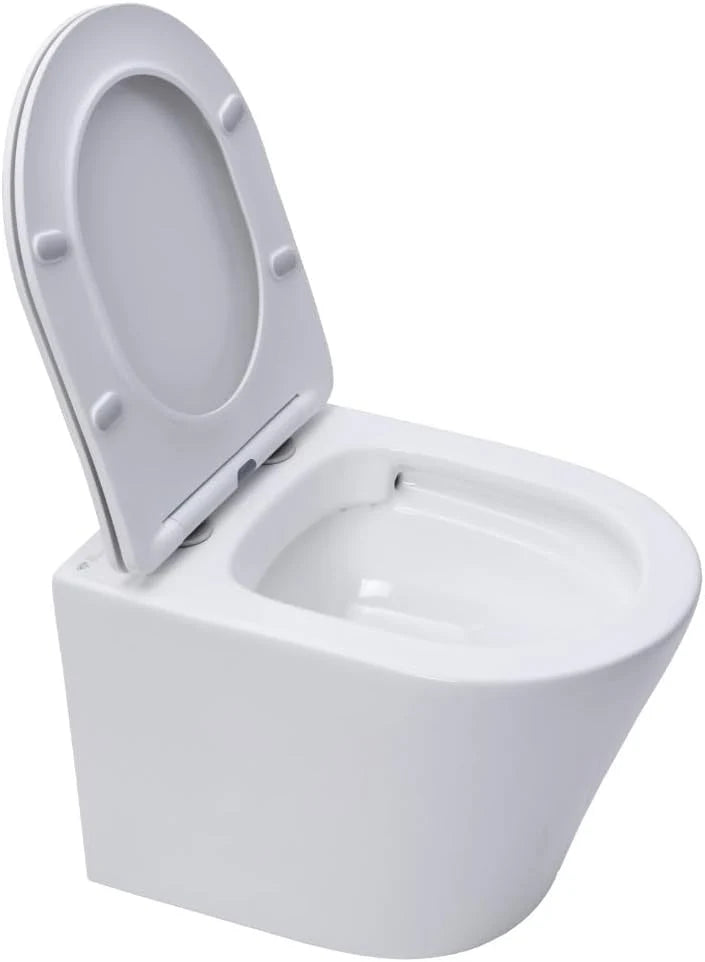 WC Suspendu Pack Complet Accessoires - Pack WC Grohe Bâti autoportant, WC SAT Infinitio sans bride, Plaque chrome, Abattant WC,Cuvette Toilette, Chasse d'eau Wc, Mécanisme