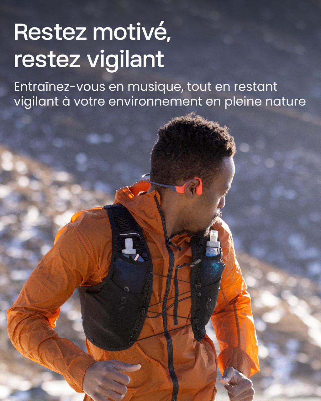 SHOKZ OpenSwim Pro Casque à Conduction osseuse, écouteurs sans Fil à Oreilles Libres, IP68, Bluetooth 5.4, Stockage MP3 32Go, micros à Annulation de Bruit, 9h d’autonomie pour Courir et Nager – Rouge
